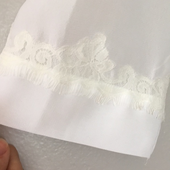 Morgan Taylor Sheer White Robe - Picture 3 of 10